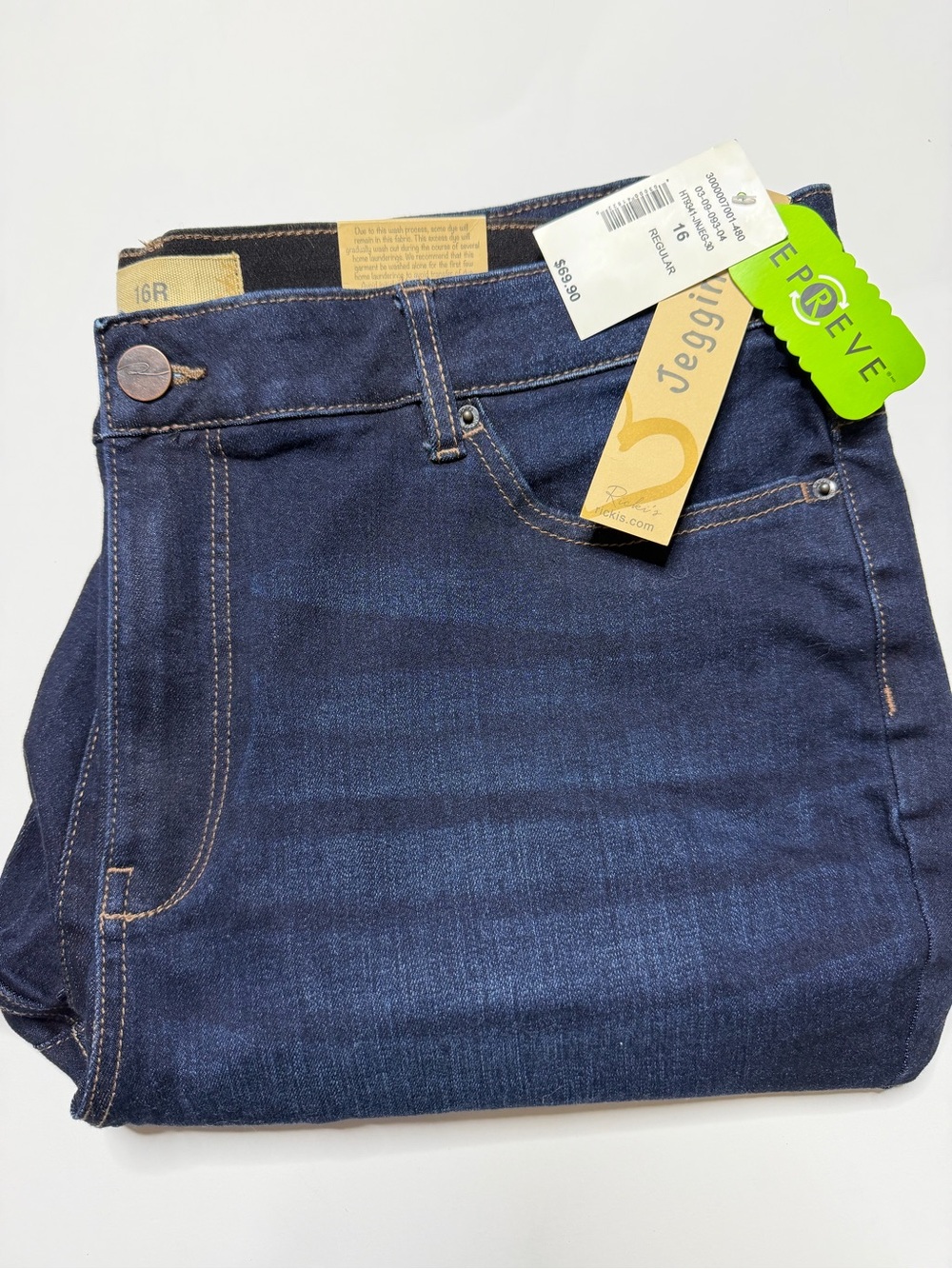 Ricki’s Jeggings Dark Indigo Stretch Denim 16